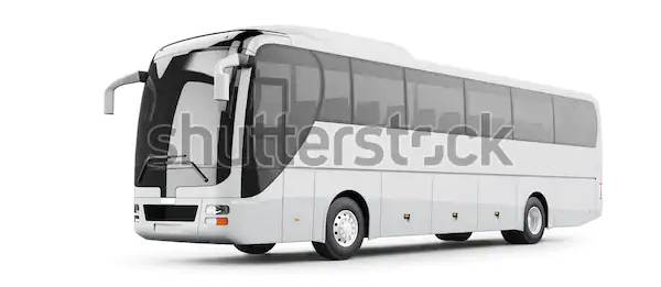 Coach Bus 3D Mockup