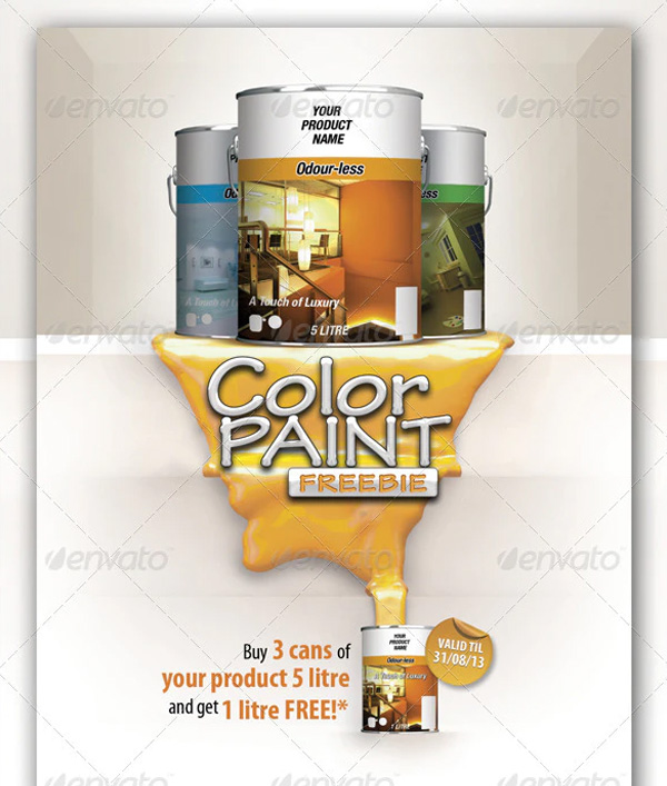 Color Paint Freebie Flyer