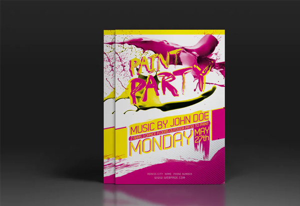 Free Paint Flyer Templates | Free PSD | Ai | Word ( Doc ) | InDesign Format Designs Download