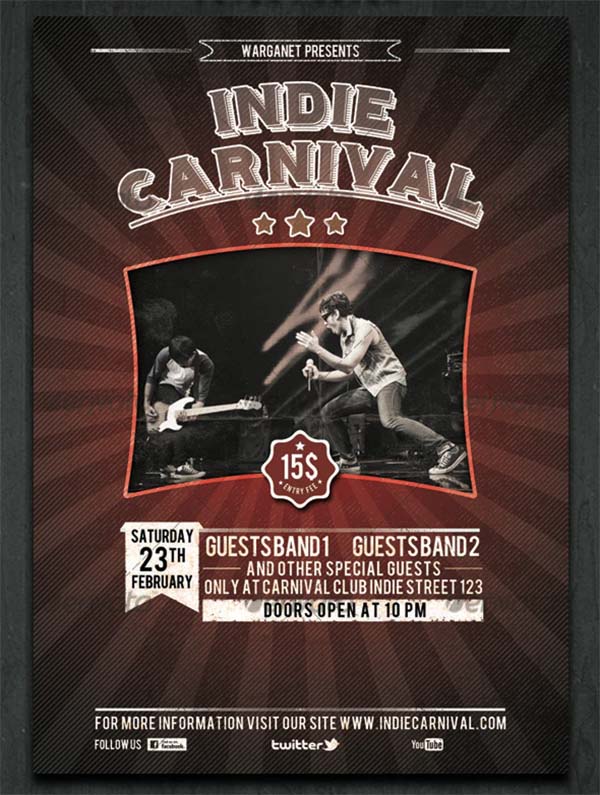 Indie Carnival Flyer & Poster Template