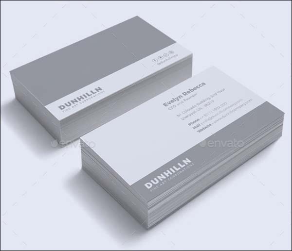 Minimalist Business Card Templates 