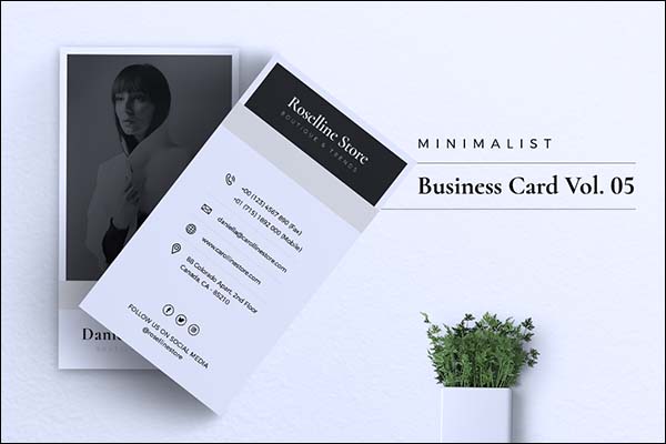 Minimalist PSD Business Card Template