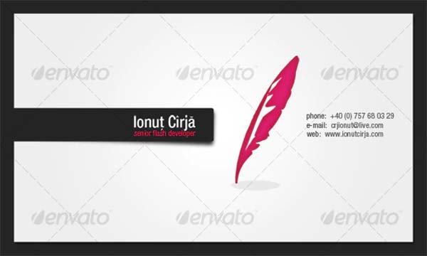 Minimalistic PSD Business Card Template