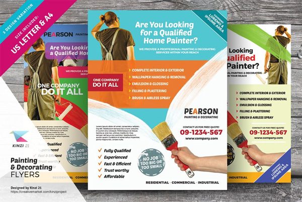 Painting and Decorating Flyers