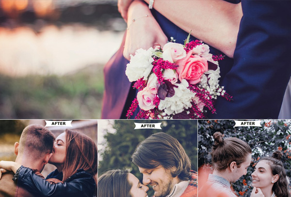 Romantic Photoshop Actions Template