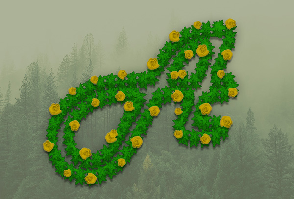 Rose Flowers Text Effect Photoshop Actions