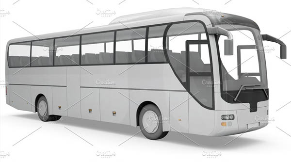 Simple Bus Mockup Template