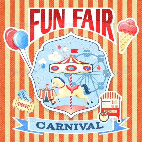 Vintage Carnival Poster Template