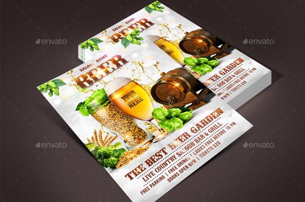 Whiskey & Beer Party Flyers
