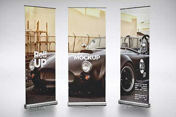 20+ Roll Up Mockups | Free & Premium Mockup Templates