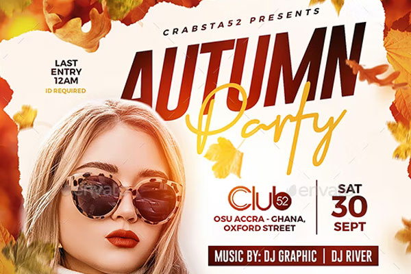 26+ Autumn Party Flyer Templates | Free & Premium PSD | Ai | Word ( Doc ) | InDesign Format Templates