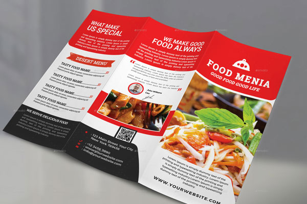 Restaurant Menu Trifold Brochure Templates | 31+ Free & Premium PSD, Ai, Word, Doc, InDesign Format Designs