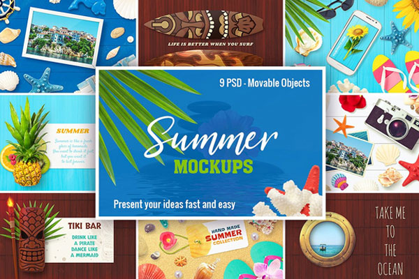 32+ Beach Mockups | Free & Premium Photoshop Mockups Download