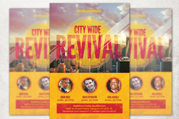 31+ Best Revival Flyer Templates | Free & Premium PSD | Ai | Word ( Doc ) | InDesign Formats Download