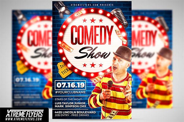 49+ Comedy Show Flyer Templates – Free & Premium PSD Vector PDF PNG EPS Ai Downloads