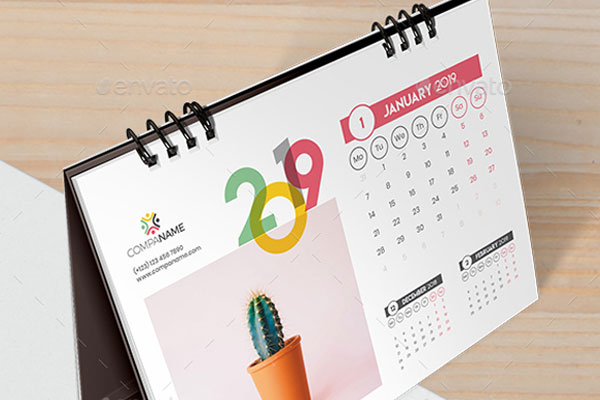 33+ Desk Calendar Templates – Free &  PSD Downloads