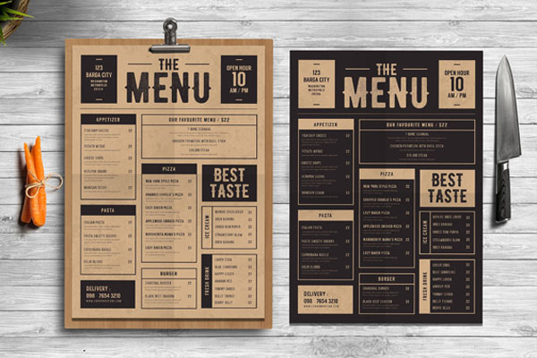 31+ Printable Menu Designs | Free & Premium PSD, Ai, Word ( Doc ), InDesign Format Downloads