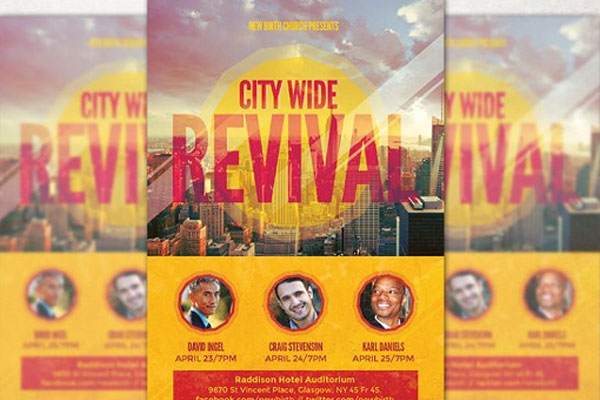 20+ Revival Flyer Templates | Free & Premium PSD | Ai | Word ( Doc ) | InDesign Formats Download