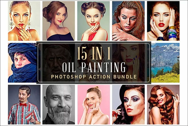 Retro Painting Photoshop Action