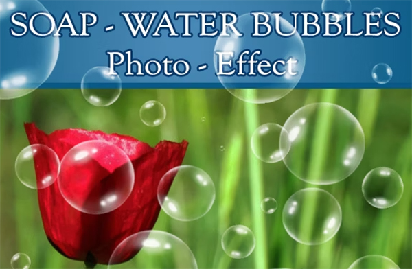 Soap Water Bubbles Brushes Photo Effect