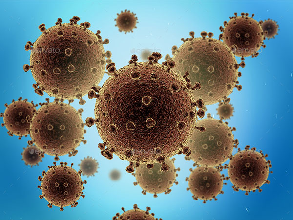3D Corona Virus Characters