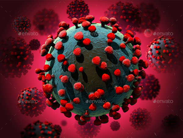 3D CoronaVirus Backgrounds