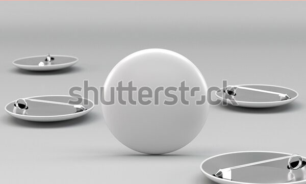 3D Round Pin Mockup