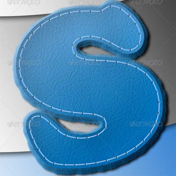 3D Stitched Leather & Jeans Photoshop Actions