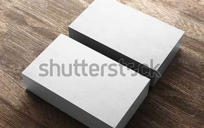 3D Business Card Mockup