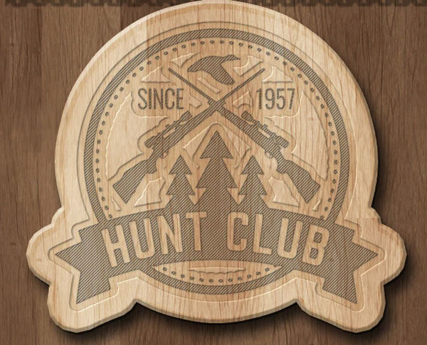 3D Carved Wood Photoshop Action