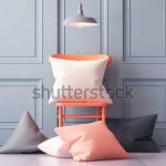 Chair and Cushion Stack Mockup