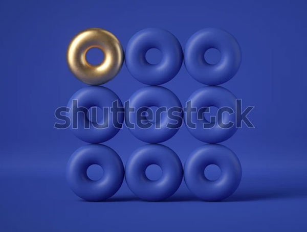 3D Donut Mockup