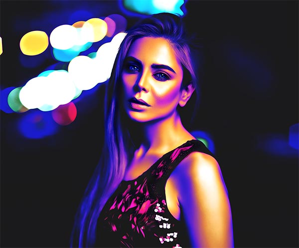 3D Light Painting Effect