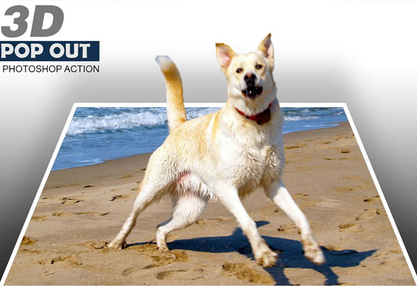 3D Pop Out Photoshop Action