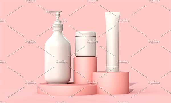 Cosmetic Cream Tube Packaging 3D