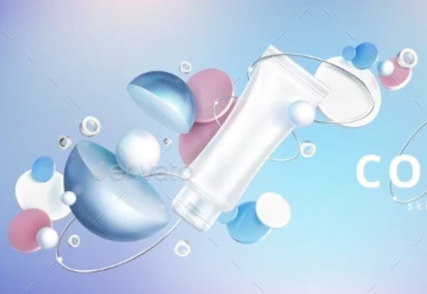 3d Skin Care Cosmetic with Holographic