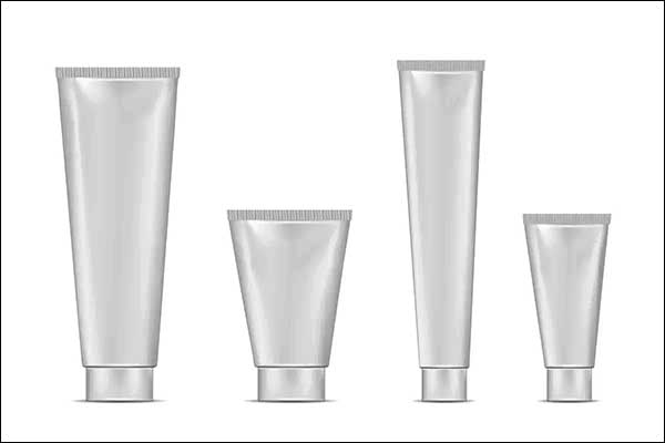 3d White Plastic Tube for Cosmetic Cream