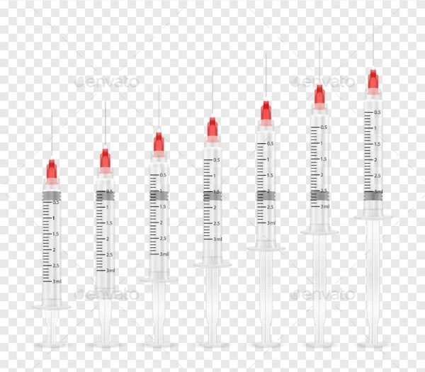 3d Blank Empty Syringe Mockup