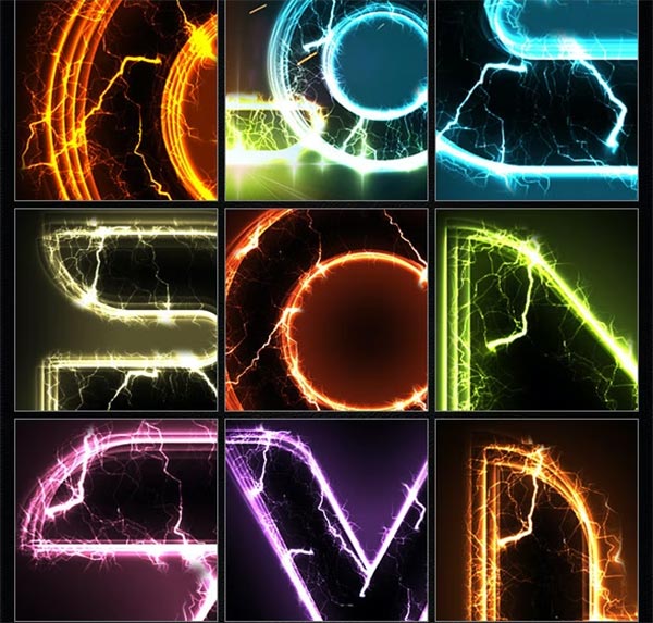 47 Text Photoshop Actions