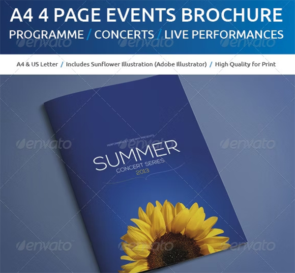 A4 Events Brochure