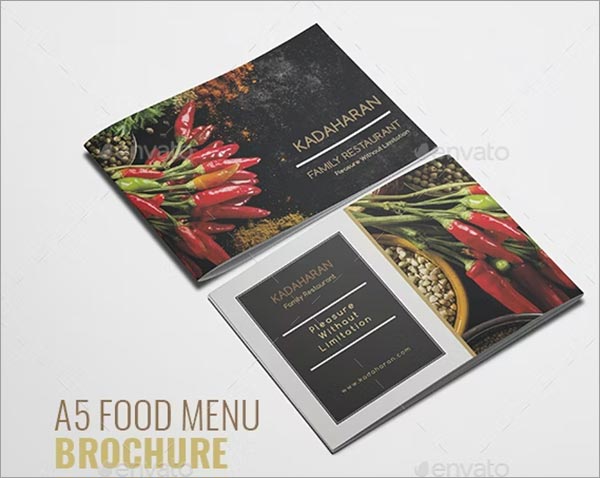 Food Menu Brochure Template