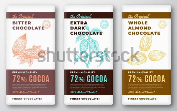 Chocolate Bar Packaging Mockup