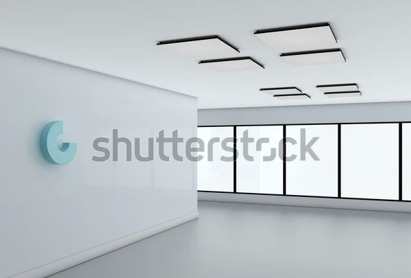 Abstract Glasses Logo Mockup Template