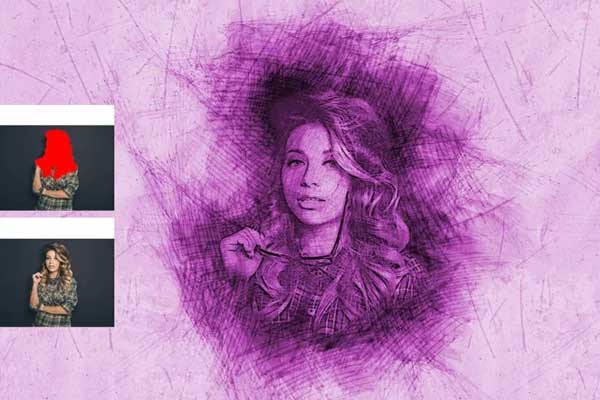 Abstract Pro Sketch Photoshop Action