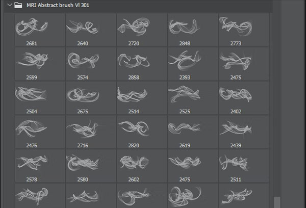 Abstract Smoke Brushes