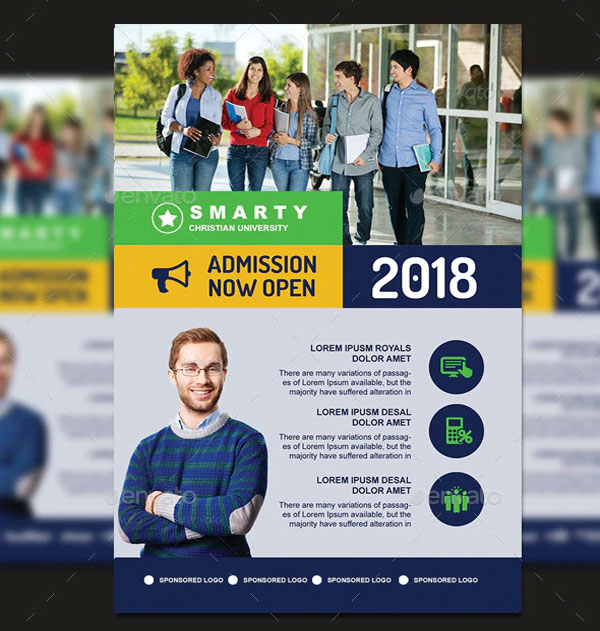 School Admission Free Flyer Template