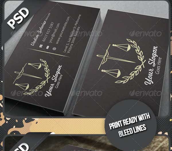 Advocate Business Card Templates