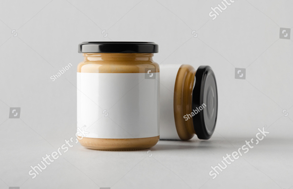 Almond Jar Mockup Template