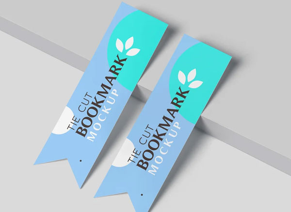 Aluminum Bookmark Mockup