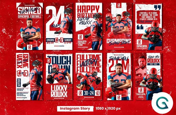 American Football Social Media Pack